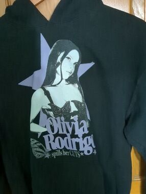 Black Graphic Hoodie - Olivia Rodrigo Official M